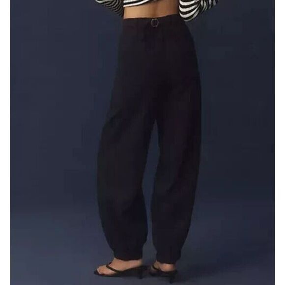 Pilcro x Anthropologie OB1859754 Women Sz 25 Black Boot Tuck Parachute Pants - Picture 13 of 14